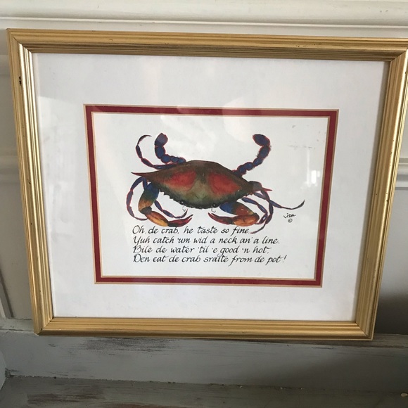 Other - “Oh de Crab” watercolor painting